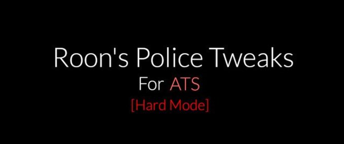 Mods Roon's Police Tweaks for ATS [Hard Mode]  American Truck Simulator mod