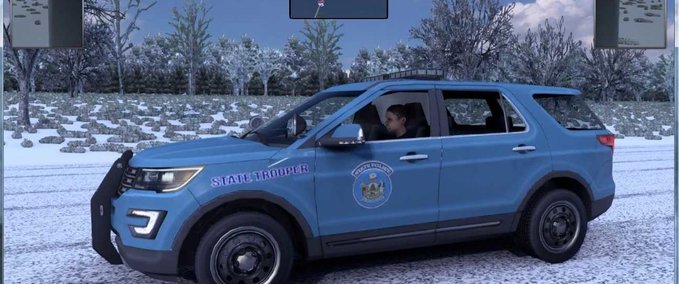 Trucks US State Police Pack -1.43 American Truck Simulator mod