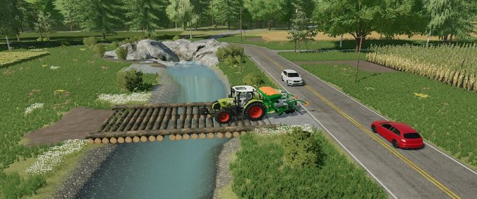Platzierbare Objekte Placeable Log Bridge Landwirtschafts Simulator mod