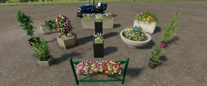 Platzierbare Objekte Blumen-Pack Landwirtschafts Simulator mod