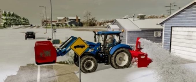 Frontlader FM SnowPlow Landwirtschafts Simulator mod