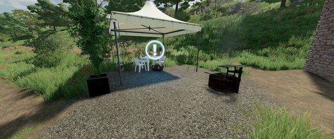 Platzierbare Objekte Gartenlounge Landwirtschafts Simulator mod