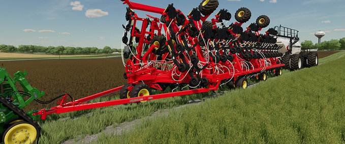 Saattechnik Bourgault 3420-100 Paralink Hoe Drill + 71300 Air Cart Landwirtschafts Simulator mod