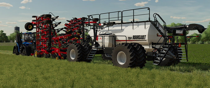 Saattechnik Bourgault 3320-76 Paralink Hoe Drill + 7950 Air Cart Landwirtschafts Simulator mod