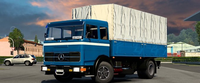 Trucks Mercedes LPS 1632 + Anhänger (1.43.x) Eurotruck Simulator mod