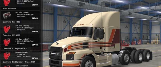 Trucks SCS Mack Hymne Teile - 1.43 American Truck Simulator mod