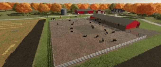 Platzierbare Objekte Rinderstall Landwirtschafts Simulator mod