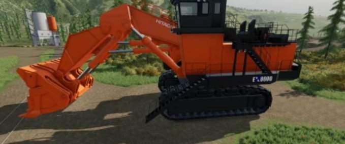 Bagger & Radlader Hitachi 8000 EX Landwirtschafts Simulator mod