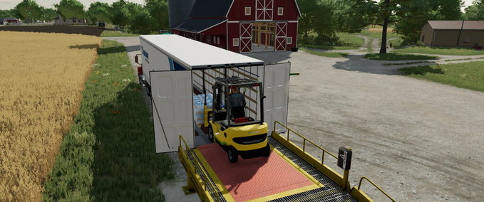Platzierbare Objekte Laderampe Mit Überladebrücke Landwirtschafts Simulator mod