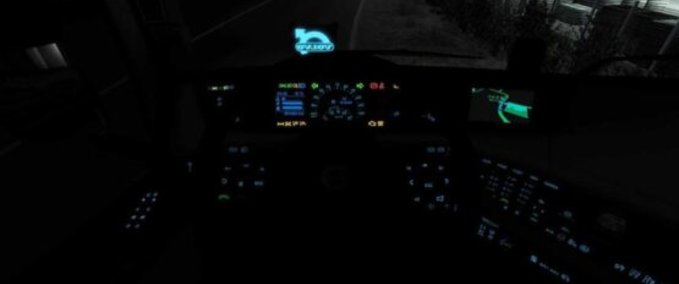 Trucks Volvo FH Blaues Dashboard  Eurotruck Simulator mod