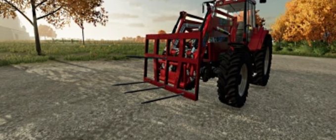 Frontlader Selbstgebaute Ballengabel Landwirtschafts Simulator mod