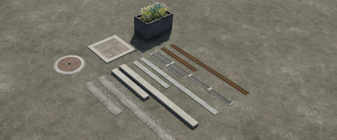 Platzierbare Objekte Platzierbare Randsteine/Blumenpot Landwirtschafts Simulator mod