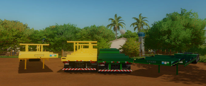 Sonstige Anhänger Bi-Train Baumwollballen Autoload Anhänger Landwirtschafts Simulator mod