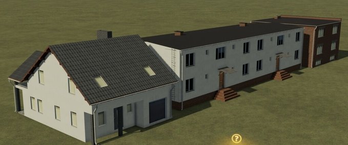 Platzierbare Objekte Packung mit drei Häusern (Fertighäuser) Landwirtschafts Simulator mod