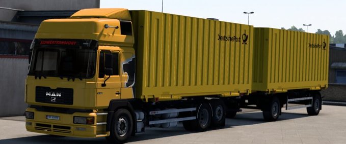 Trucks M.A.N F2000 By XBS  Alternative Swap Body Addon - 1.43 Eurotruck Simulator mod