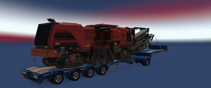 Trailer CAT – Heavy Cargo - 1.43 Eurotruck Simulator mod