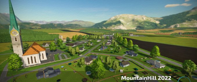 4fach Maps Mountain Hill 2022 Landwirtschafts Simulator mod