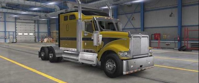 Trucks International 9900i Chrome Turbo Wing - 1.43 American Truck Simulator mod