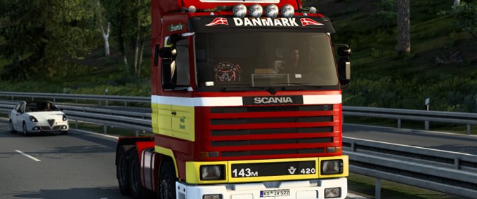 Scania Scania 143M Auning Transport Skin Eurotruck Simulator mod