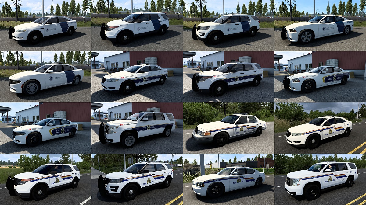 Municipal Police Traffic Pack - ProMods Canada Addon v2.0 - 1.43 - Thumbnail 1