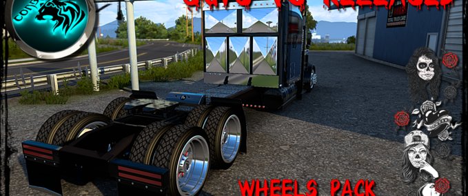 Trucks Paket von neuen Felgen und Reifen - 1.43 American Truck Simulator mod