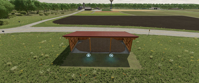 Platzierbare Objekte Überdachtes Haufenlager Landwirtschafts Simulator mod