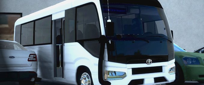 Trucks Toyota Coaster G4 2022 Bus + Interior (1.43.x) Eurotruck Simulator mod