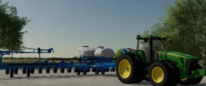 Saattechnik Kinze 4900 und 4905 blue drive Legemaschinen mit 24 Reihen Landwirtschafts Simulator mod