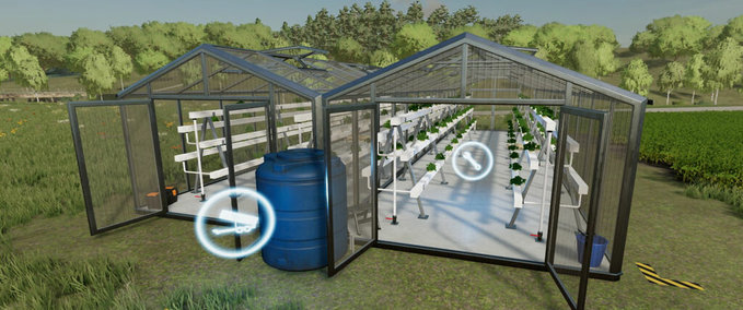 Platzierbare Objekte Hydrokultur-Gewächshaus Landwirtschafts Simulator mod