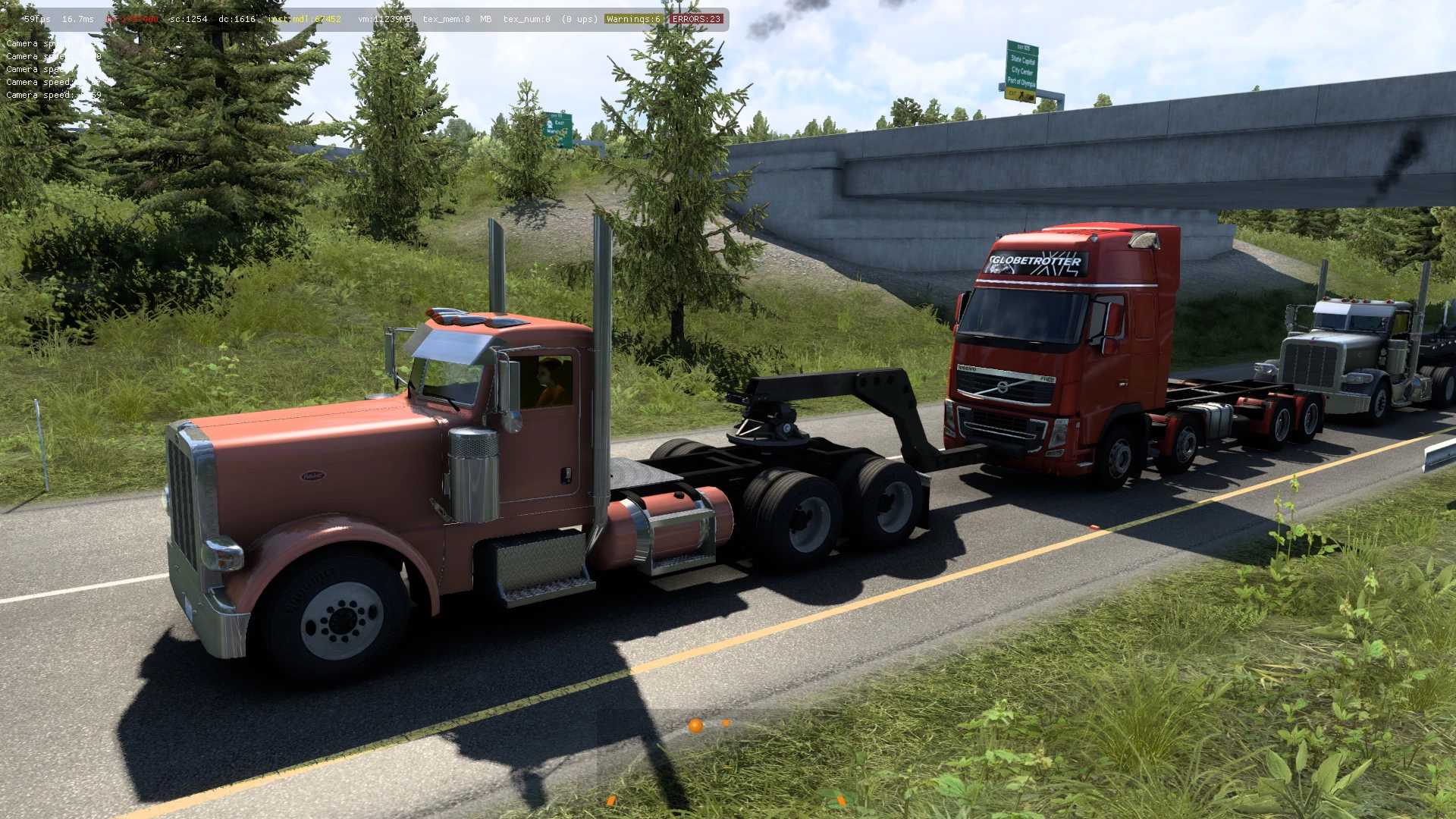 [ATS] Volvo FH16 8×4 Towing a to a Service Station in Traffic - 1.43 thumbnail 4