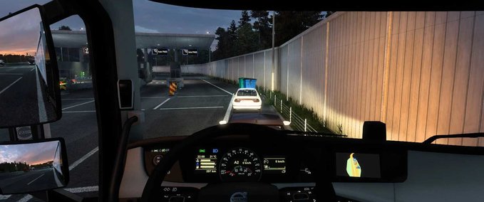 Trucks GPS ON TOP OF THE SCREEN V1.0 - 1.44  Eurotruck Simulator mod