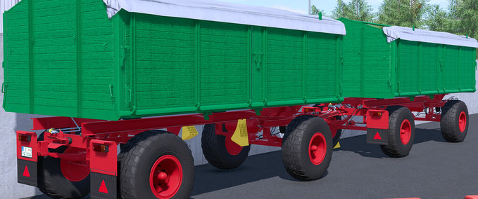 Sonstige Anhänger HW80 Holz-Getreideaufbau Landwirtschafts Simulator mod