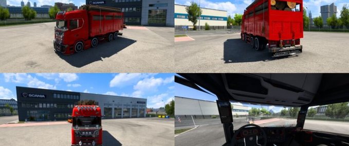 Trucks Scania S 8×2 (Kırkayak) + Cargo Mod - 1.43/1.44 Eurotruck Simulator mod