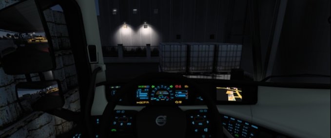 Trucks Volvo FH Blue Dashboard v1.2.0 Eurotruck Simulator mod