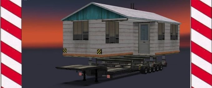 Trailer OVERSIZE LOAD HOUSE - 1.43 Eurotruck Simulator mod