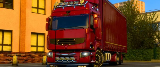 Trucks RENAULT PREMIUM SILVER - 1.43 Eurotruck Simulator mod