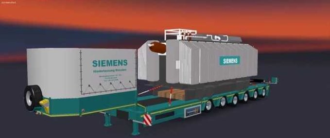 Trailer Transformer "Siemens" Trailer - 1.43 Eurotruck Simulator mod