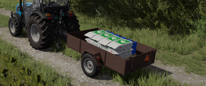 Sonstige Anhänger Wooden Car Trailer Landwirtschafts Simulator mod