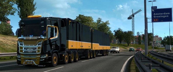 Trailer DOUBLES ANYWHERE - 1.44 Eurotruck Simulator mod