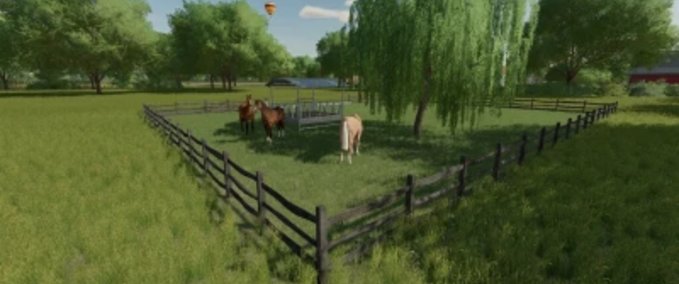 Platzierbare Objekte Pferdeweide Landwirtschafts Simulator mod