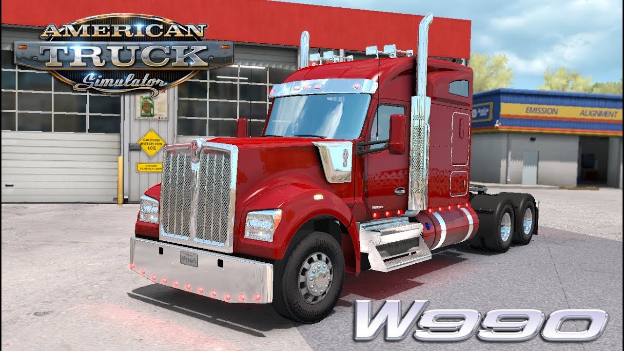 [ATS] Kenworth W990 + Interior v1.2.3 Edited by Harven (1.38.x) thumbnail 3
