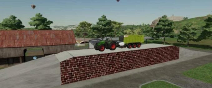 Platzierbare Objekte Mobiles Silo mit Abdeckung Landwirtschafts Simulator mod