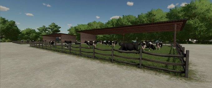 Platzierbare Objekte Einfacher Kuhstall Landwirtschafts Simulator mod