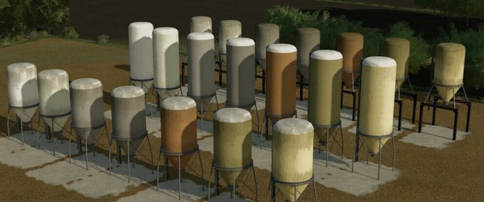 Platzierbare Objekte Farmsilo-Paket Landwirtschafts Simulator mod