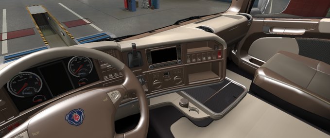 Scania Brown-Beige For Scania Streamline Eurotruck Simulator mod