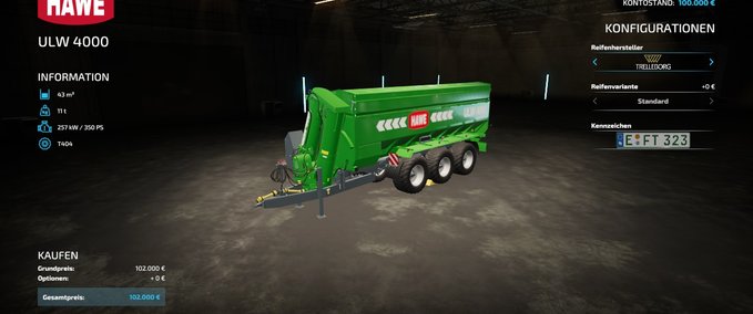 Überladewagen FS22_Hawe Landwirtschafts Simulator mod