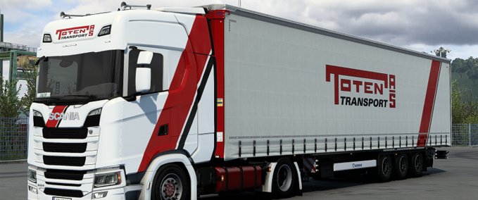 Scania S Toten Transport Low Deck Skin Combo Mod Image