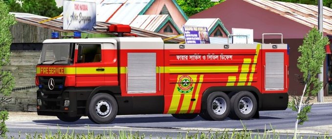 Trucks Fire Service Truck Mod 1.31 – 1.44 Eurotruck Simulator mod