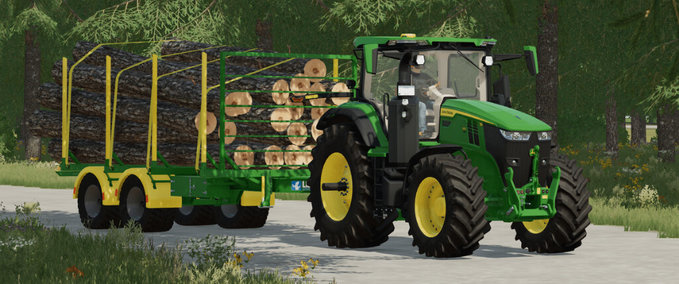 Sonstige Anhänger Lizard LT679 Short Log Trailer Landwirtschafts Simulator mod