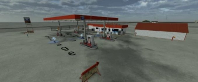 Platzierbare Objekte Tankstelle für Verkauf, Einkauf und Lagerung 1.0 Landwirtschafts Simulator mod